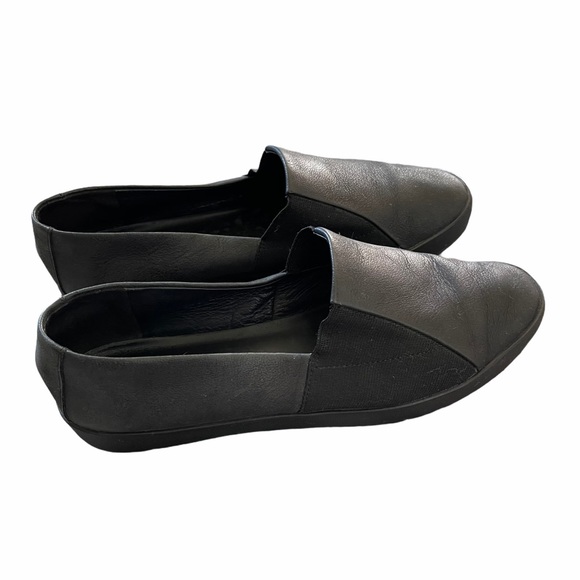 Eileen Fisher Minimalist Leathery Slip Ons